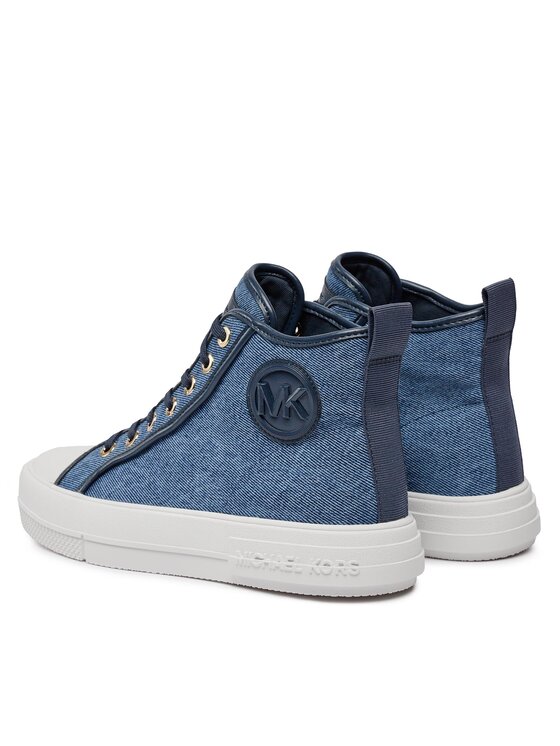 MICHAEL Michael Kors MICHAEL Michael Kors Trampki Evy High Top 43R4EYFS6D Niebieski