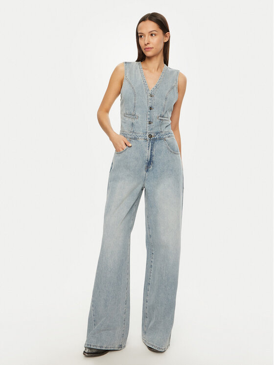 One Teaspoon Overal Love Machines 26793 Modrá Regular Fit