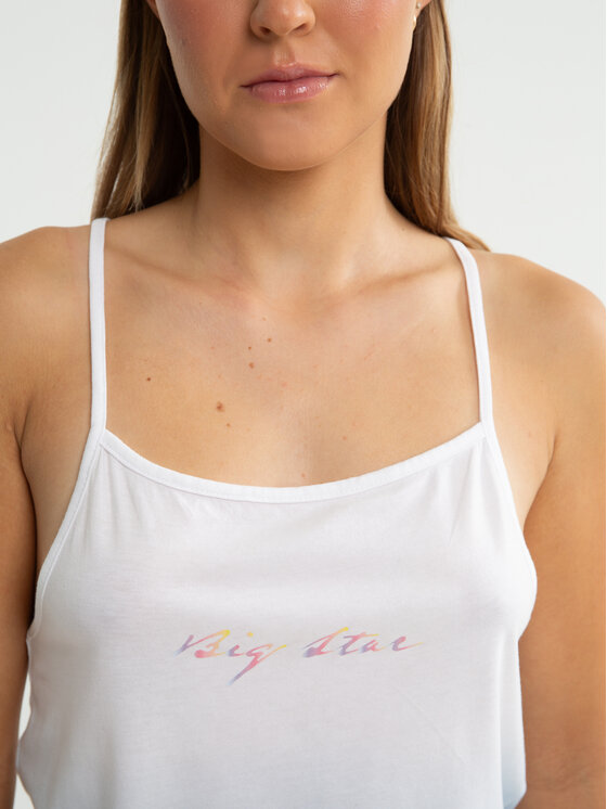 BIG STAR BIG STAR Tank top ROZALIA Niebieski Basic Fit