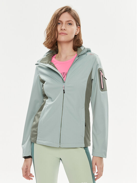 CMP CMP Větrovka 39A5016 Zelená Regular Fit