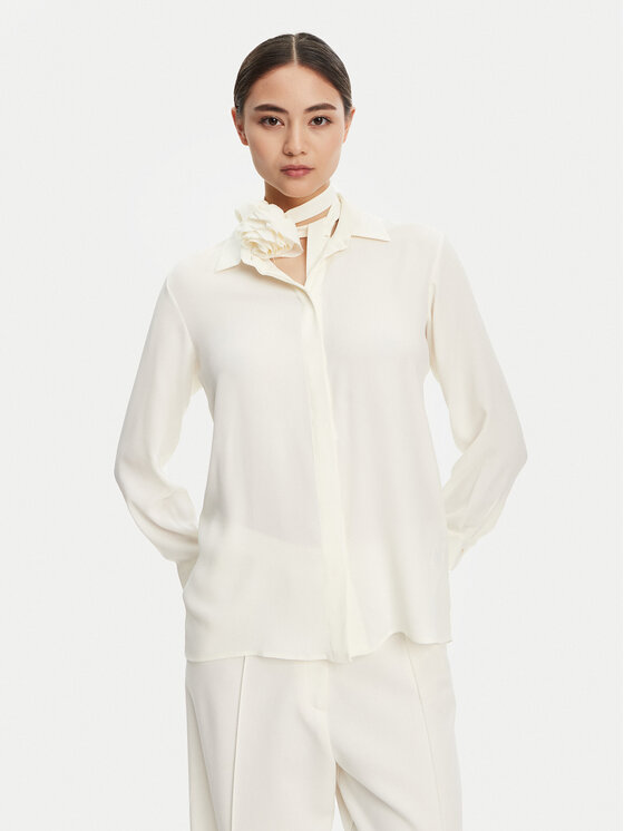 Marella Marella Marškiniai Cabiria 2523116071 Balta Regular Fit