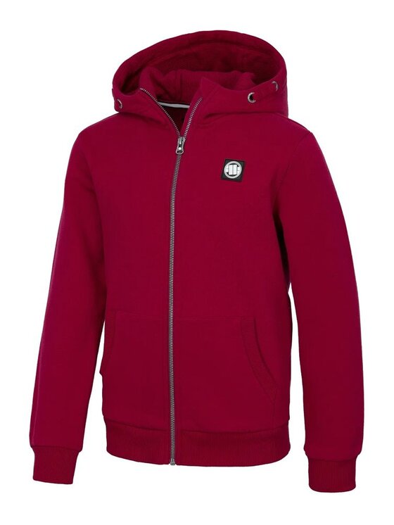 PITBULL PITBULL Bluza Hilltop Junior Bordowy Regular Fit