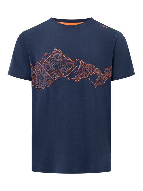 Viking Viking T-Shirt Lenta Bamboo Light Granatowy Regular Fit