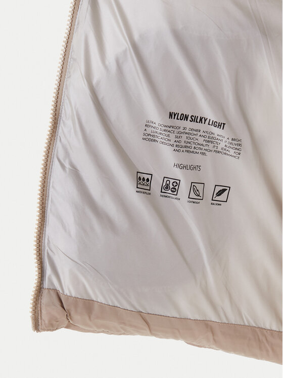 Hetregó Hetregó Giubbotto piumino Arina 8P600 25WD02 Beige Regular Fit
