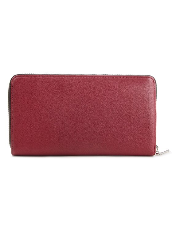 Calvin Klein Calvin Klein Geldbörse Tack Large Ziparound Xl K60K604862 Dunkelrot