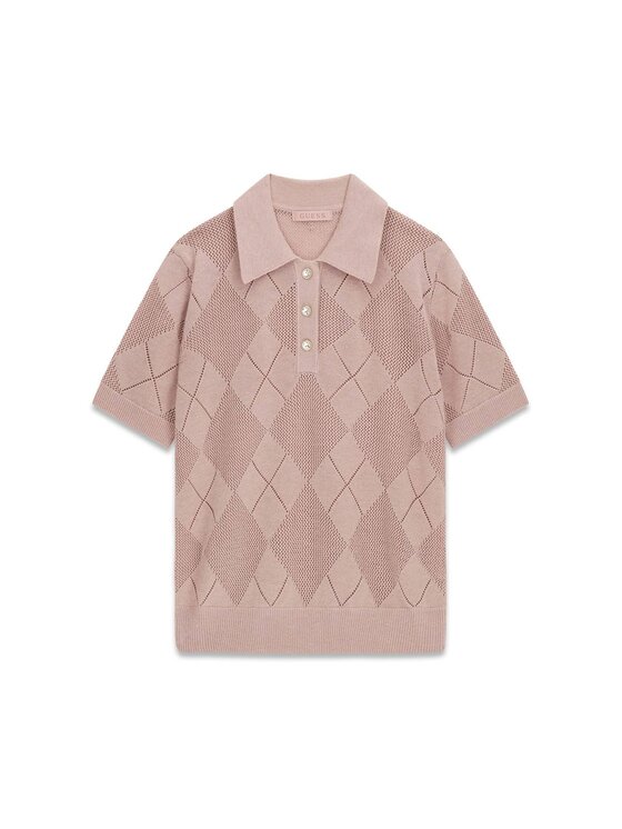 Guess Guess T-Shirt 183083 Różowy Classic Fit