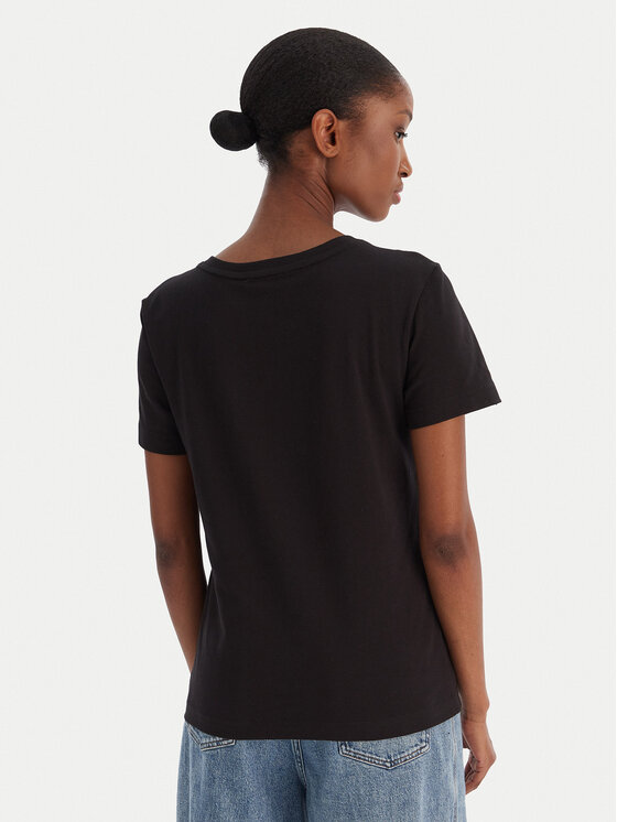Calvin Klein Jeans Calvin Klein Jeans T-shirt Ss Monogram Vnk LV047B205G Crna Regular Fit