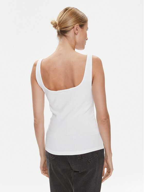 Calvin Klein Jeans Calvin Klein Jeans Top J20J223192 Alb Relaxed Fit