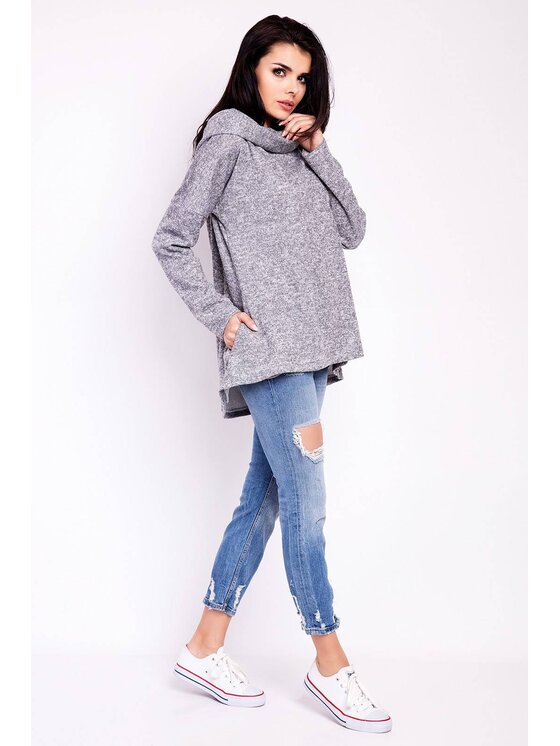 Infinite You Infinite You Bluza M119 Szary Basic Fit