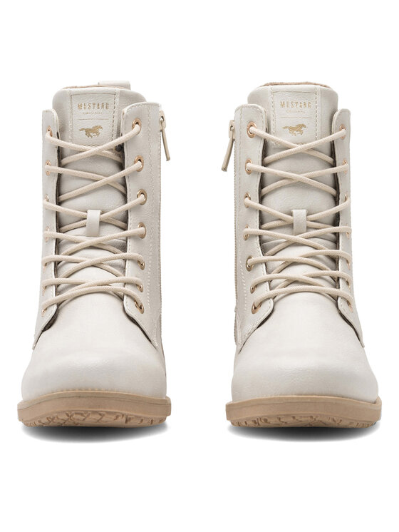 Mustang Mustang Botine 1402-502 Alb