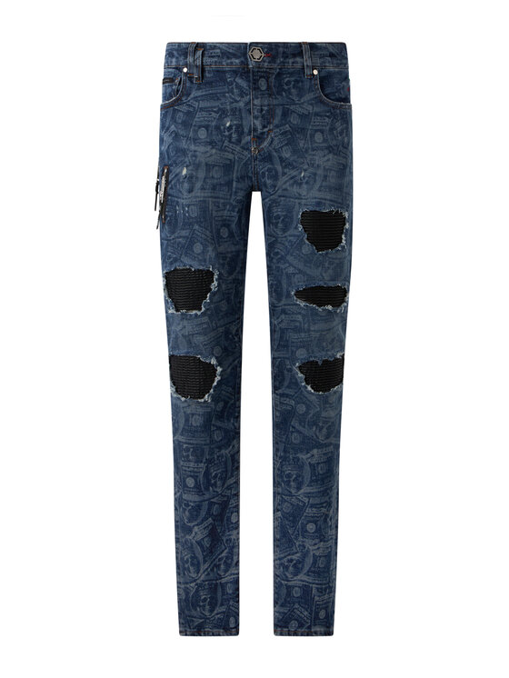 PHILIPP PLEIN PHILIPP PLEIN Džínsy 31232 Modrá Skinny Fit