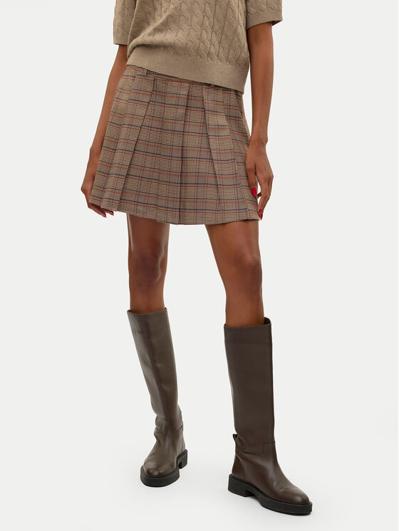 Vero Moda Mini sukňa Ellie 10312853 Béžová Regular Fit