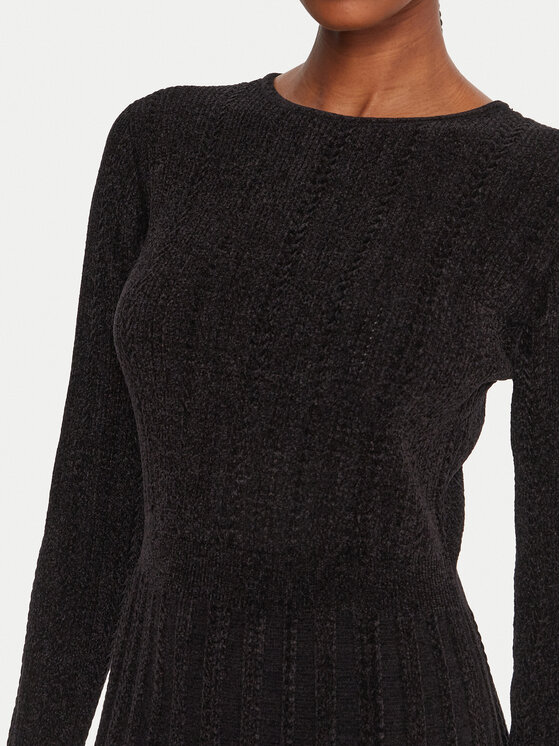 Guess Guess Úpletové šaty W5BK79 Z3902 Čierna Regular Fit