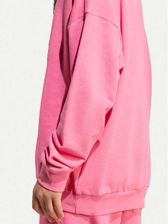 adidas adidas Суитшърт Trefoil JV8571 Розов Loose Fit