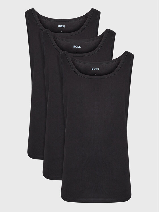 BOSS Boss Set 3 majic brez rokavov 50475278 Črna Regular Fit