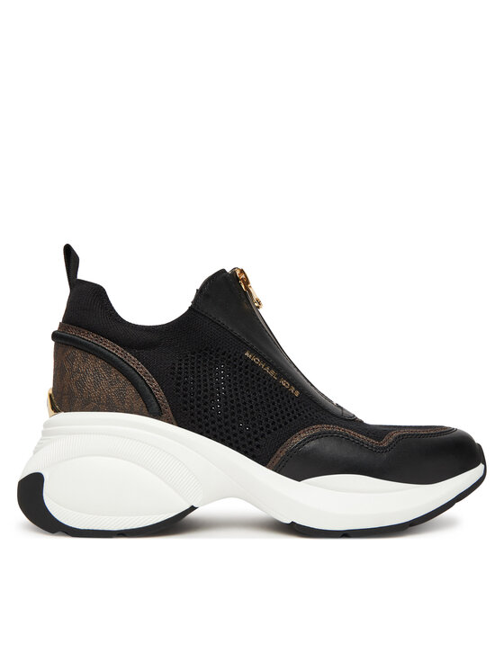 MICHAEL Michael Kors MICHAEL Michael Kors Superge Zuma Mixed-Media Trainer 43F5ZUFP1L Črna