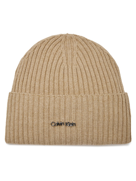 Calvin Klein Cepure Ck Must Logo Beanie K60K611401 Pelēks