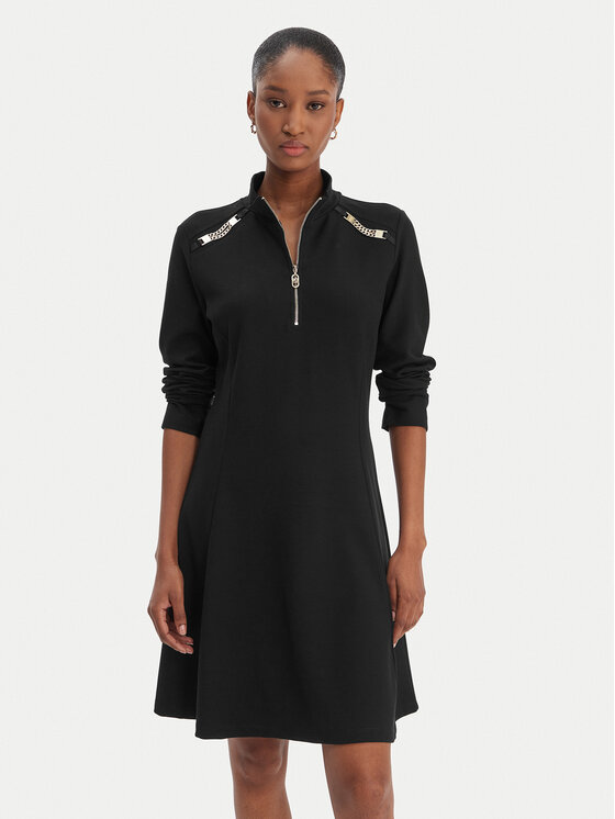 Liu Jo Sport Liu Jo Sport Každodenní šaty TA6019 JS182 Černá Regular Fit