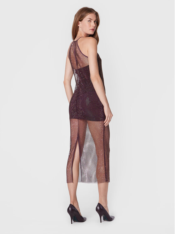 Patrizia Pepe Patrizia Pepe Коктейлна рокля 8A1011-A9U8/M424 Виолетов Slim Fit