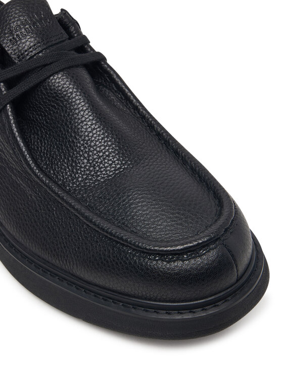 Tommy Hilfiger Tommy Hilfiger Pusbačiai Comfort Leather Moc Toe Shoe FM0FM06072 Juoda
