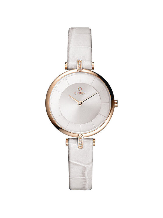 Obaku Obaku Zegarek V168LEVIRW Biały