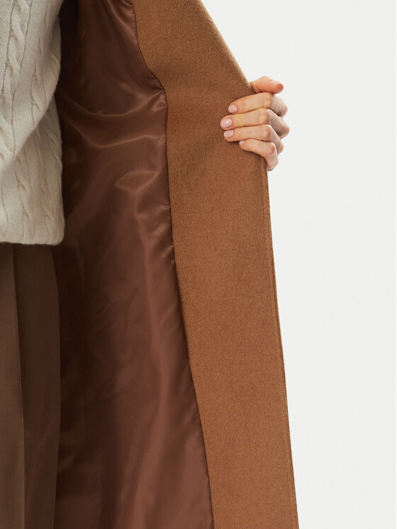LAUREN RALPH LAUREN LAUREN RALPH LAUREN Volneni plašč 297962169007 Svetlo rjava Regular Fit