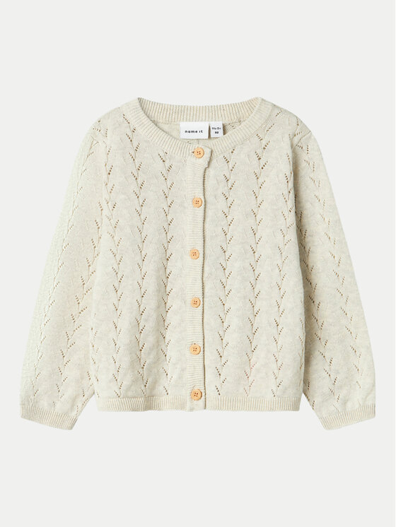 NAME IT NAME IT Strickjacke 13233051 Beige Regular Fit