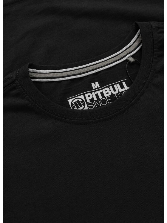 PITBULL PITBULL T-Shirt Koszulka męska MIDNIGHT S Czarny Regular Fit