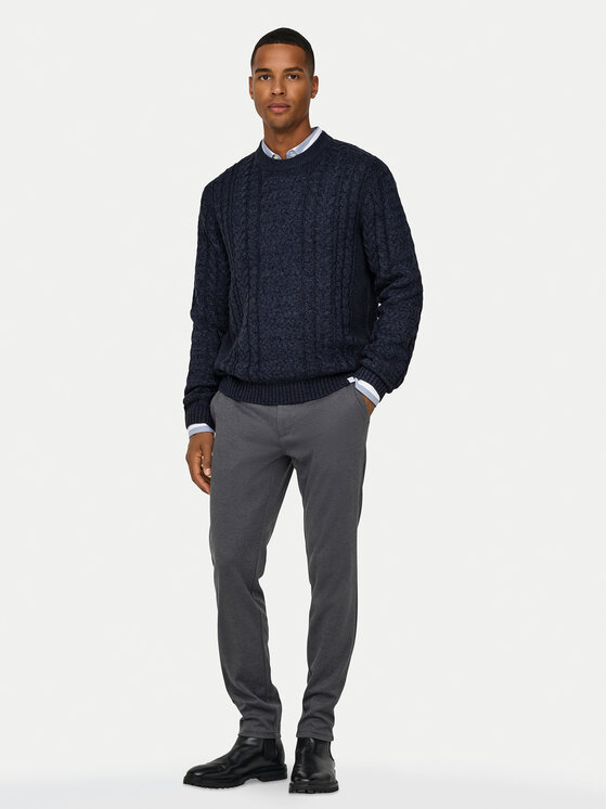 Only & Sons Only & Sons Chino kalhoty 22031061 Šedá Slim Fit