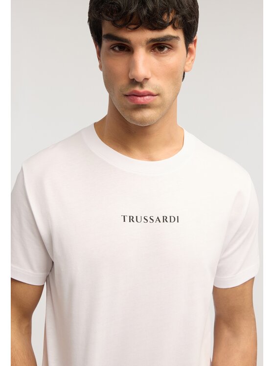 Trussardi Trussardi T-Shirt G0698000164N001 Biały Regular Fit
