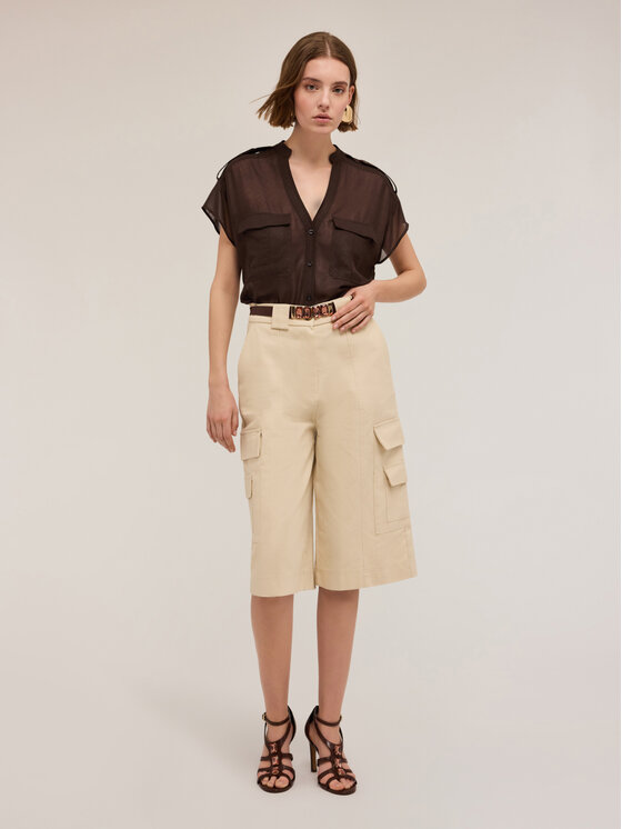 Motivi Motivi Camicia 5223Q000788N022 Marrone Regular Fit