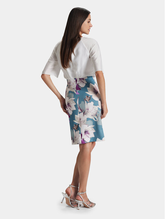 Swing Swing Koktel haljina 5AG09300 Šarena Slim Fit