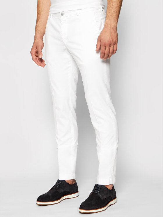 JOOP! JOOP! Kalhoty z materiálu 17 JT-18Hank-D 30026639 Bílá Slim Fit