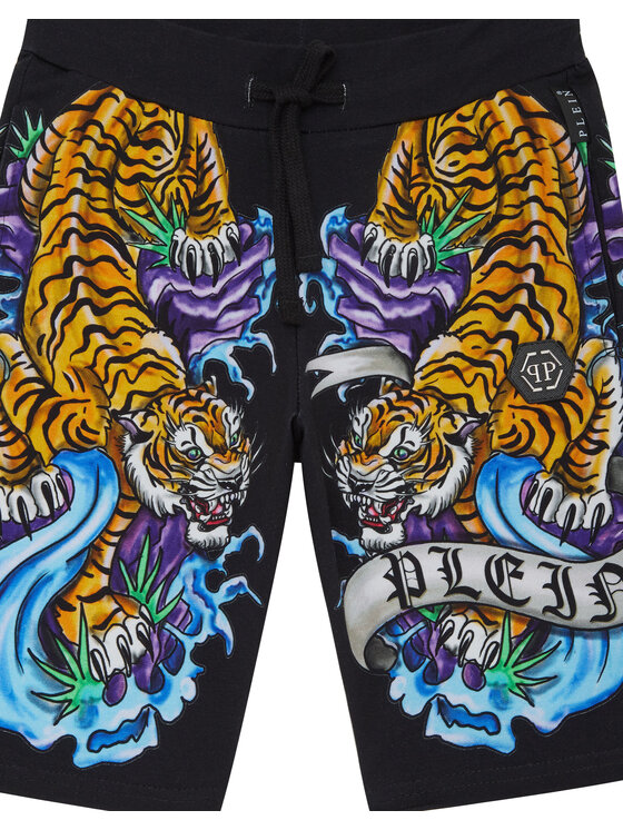 PHILIPP PLEIN PHILIPP PLEIN Szorty 27601 Czarny Jogger Fit