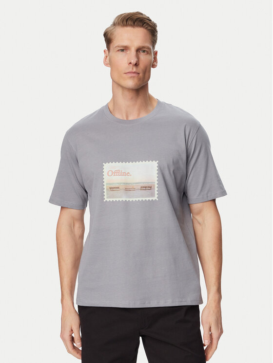 Jack & Jones Tricou Montauk Photo 12290890 Albastru Regular Fit