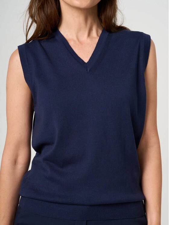 Willsoor Willsoor Kamizelka 72074 Granatowy Regular Fit