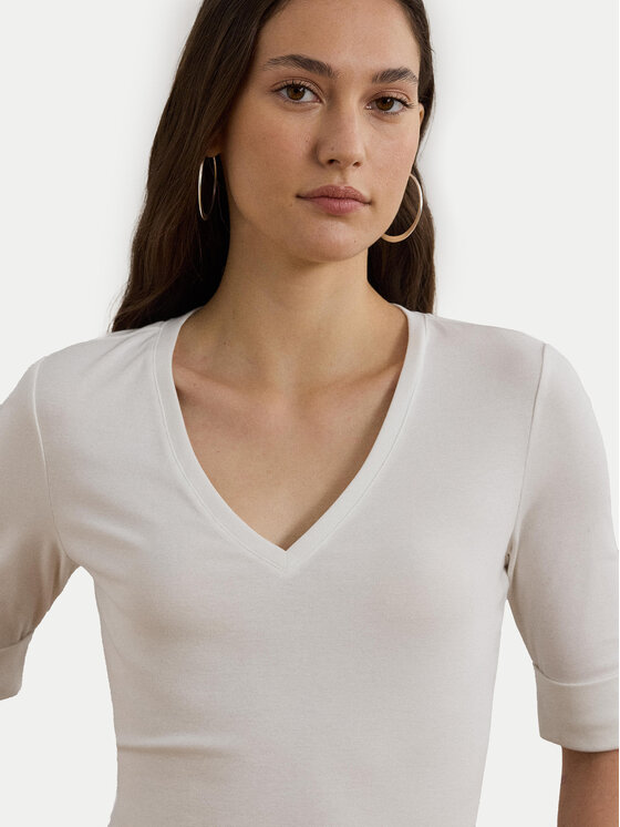 LAUREN RALPH LAUREN LAUREN RALPH LAUREN Bluză 200815843001 Alb Slim Fit