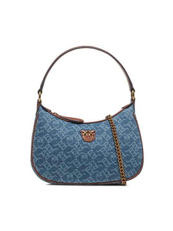 PINKO Pinko Сумка Half Moon Mini AI 23-24 PLTT 101523 A138 Голубий