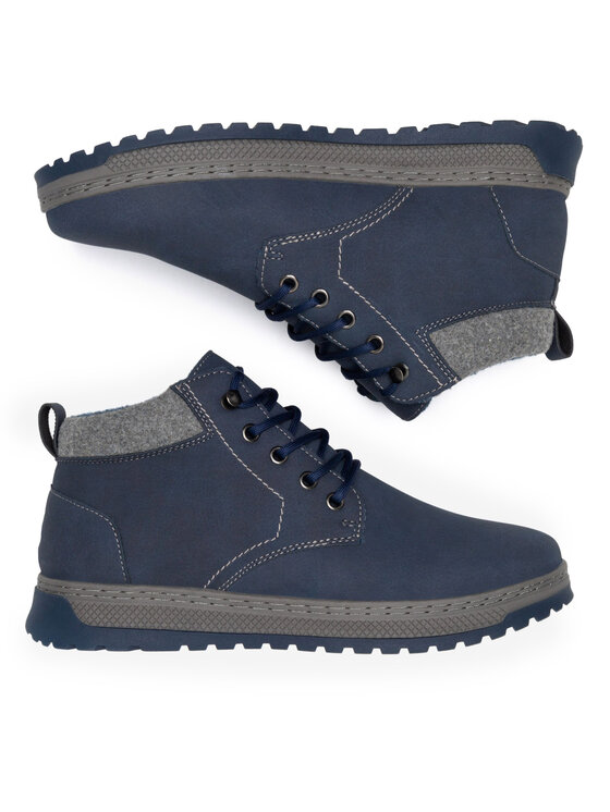 Lanetti Lanetti Schnürschuhe MYL8293-23 Dunkelblau