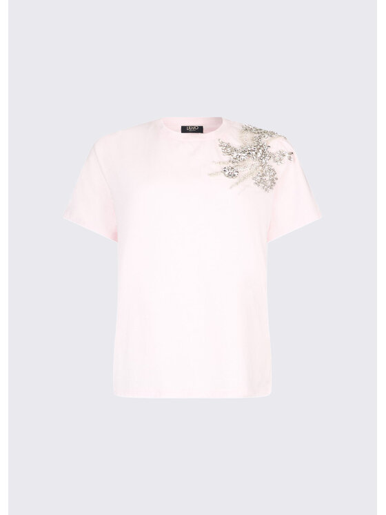 Liu Jo Liu Jo T-shirt CA6010J3868P9749 Rosa chiaro Regular Fit