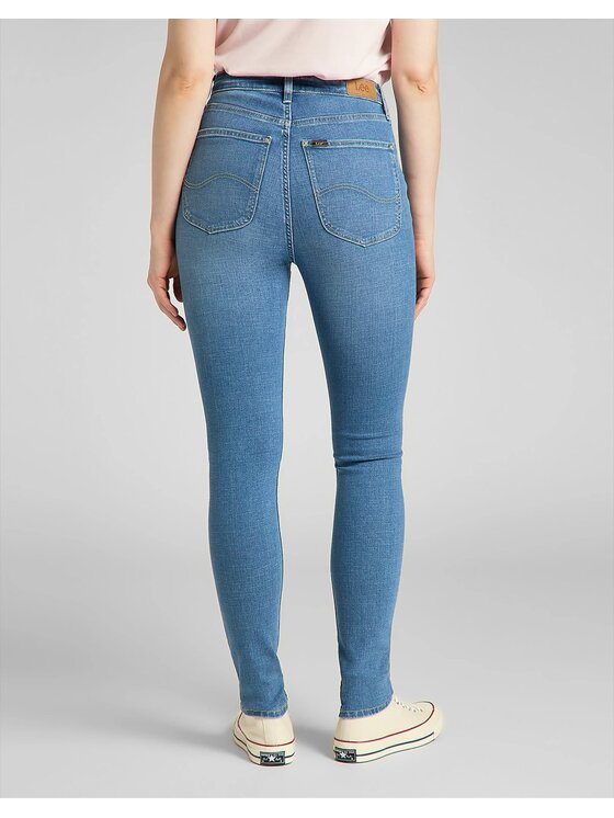 Lee Lee Jeansy IVY Niebieski Skinny Fit