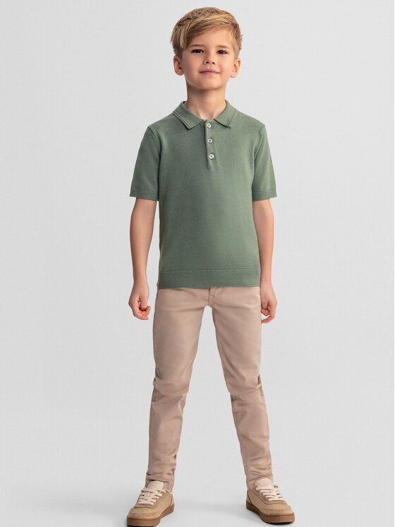 minoti minoti Polo 29KNIT250 Zielony Regular Fit