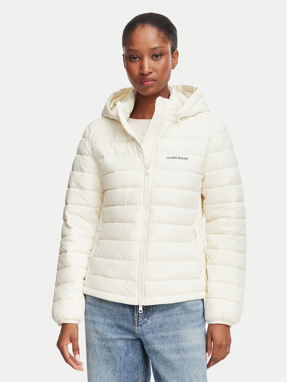 Guess Jeans Guess Jeans Übergangsjacke W6YL09 W2799 Creme Regular Fit