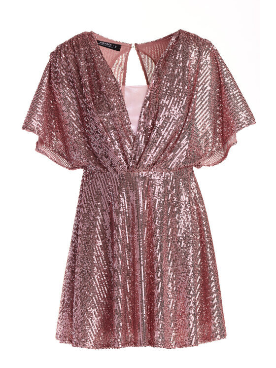 Awama Awama Abito da sera A488 Rosa Basic Fit