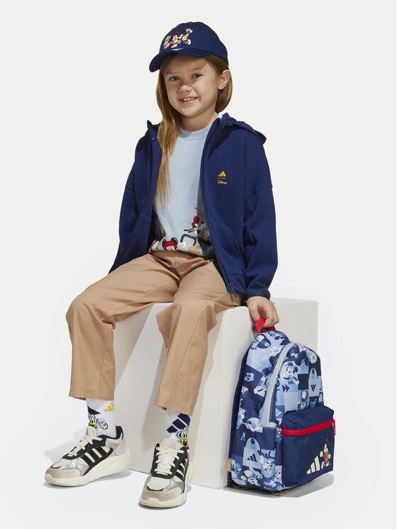 adidas adidas Pulóver Disney Mickey Mouse JD4554 Sötétkék Loose Fit
