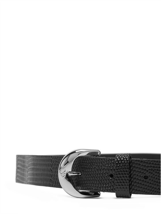 Calvin Klein Calvin Klein Жіночий ремінь Classic Buckle Lizard Emboss 25Mm LV04F7041G Чорний