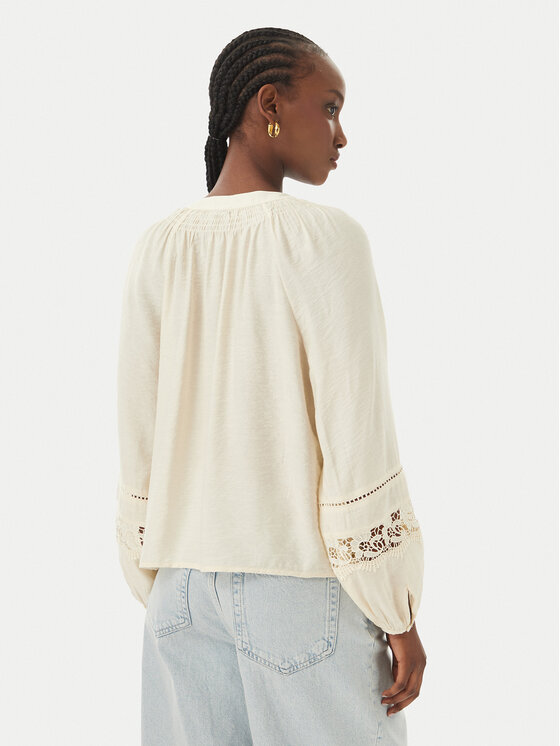 Vero Moda Vero Moda Πουκάμισο Stacy 10343458 Κρεμ Loose Fit