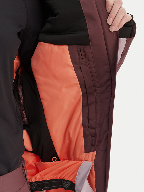 Roxy Roxy Geacă de schi Stormdash ERJTJ03520 Vișiniu Tailored Fit