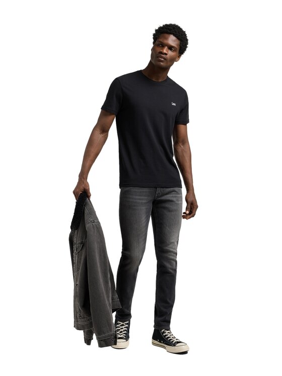 Lee Lee Jeansy 112370585 Szary Slim Fit