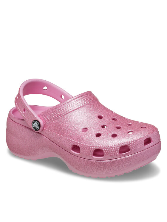 Crocs Crocs Ciabatte Classic Platform Glitter Clog W 207241 Rosa